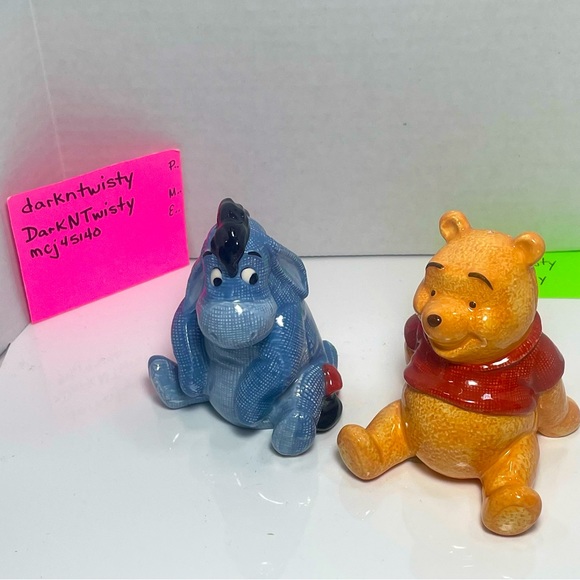 Disney Other - BNIB VINTAGE SIMPLY POOH EEYORE AND WINNIE THE POOH SALT AND PEPPER SHAKER SET